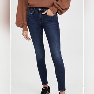 Frame Le Skinny De Jeanne Dark Wash Jeans Size 28